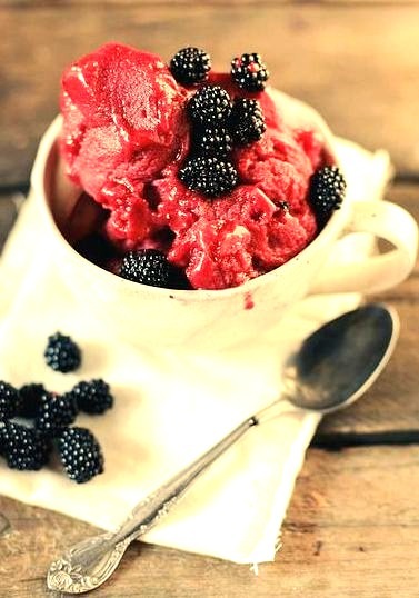 Ice-Cream, Raspberry, Blueberry