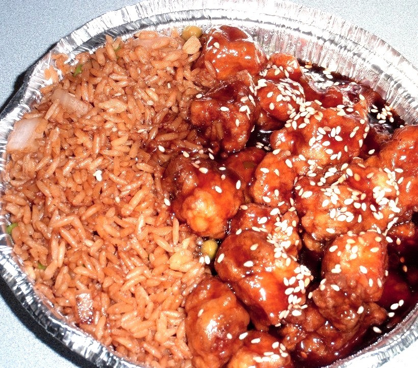 Sesame Chicken With Fried Rice (by rabidscottsman)