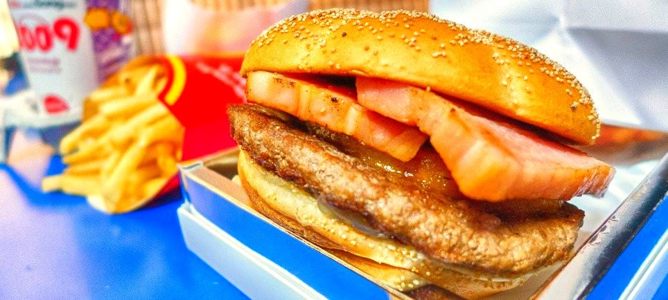 McDonalds Premium Gold Ring Burger