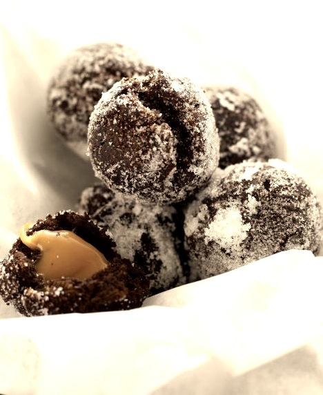 Chocolate-Caramel Doughnut Holes