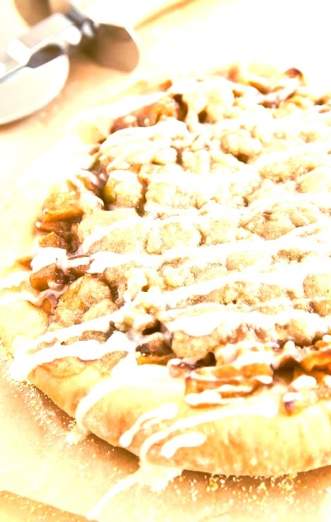 Apple Pie Pizza Dessert for Two