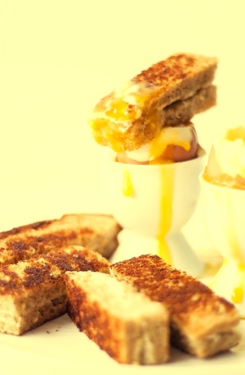 Soft-Boiled Eggs & Grilled Cheese Sticks