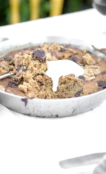 Peanut Butter And Dark Chocolate Skillet Cookie Cook Republic