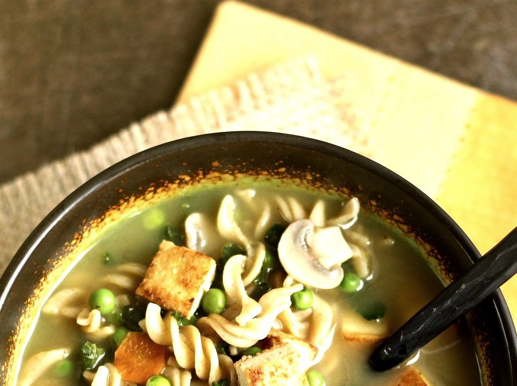Tofu Noodle Soup via ilovevegan.com