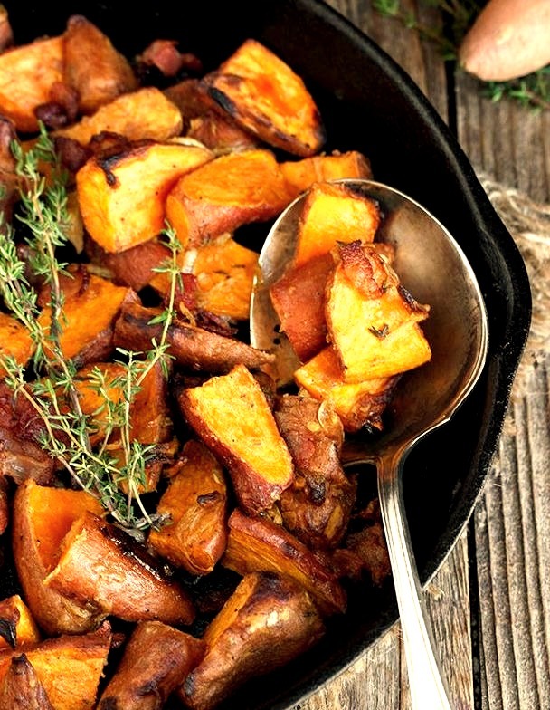 Dijon mini roasted sweet potatoes