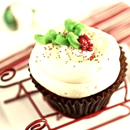Christmas Red Velvet Cupcake