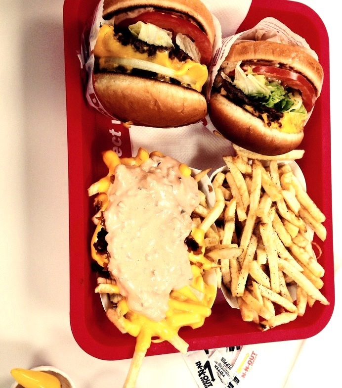In-N-Out burger in Livermore, CA.