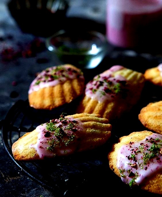 Lime-Hibiscus Madeleines